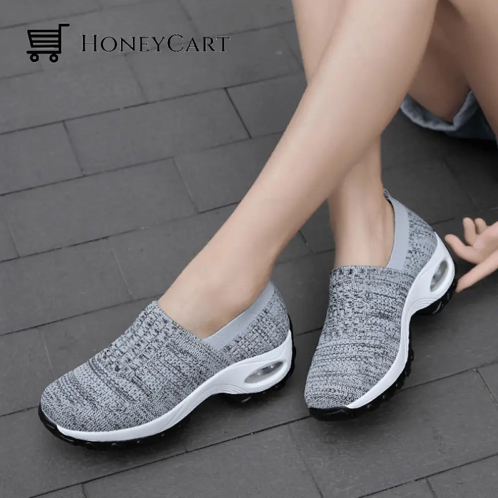 Womens Athletic Walking Shoes Casual Mesh-Comfortable Work Sneakers Ltt-Shoes