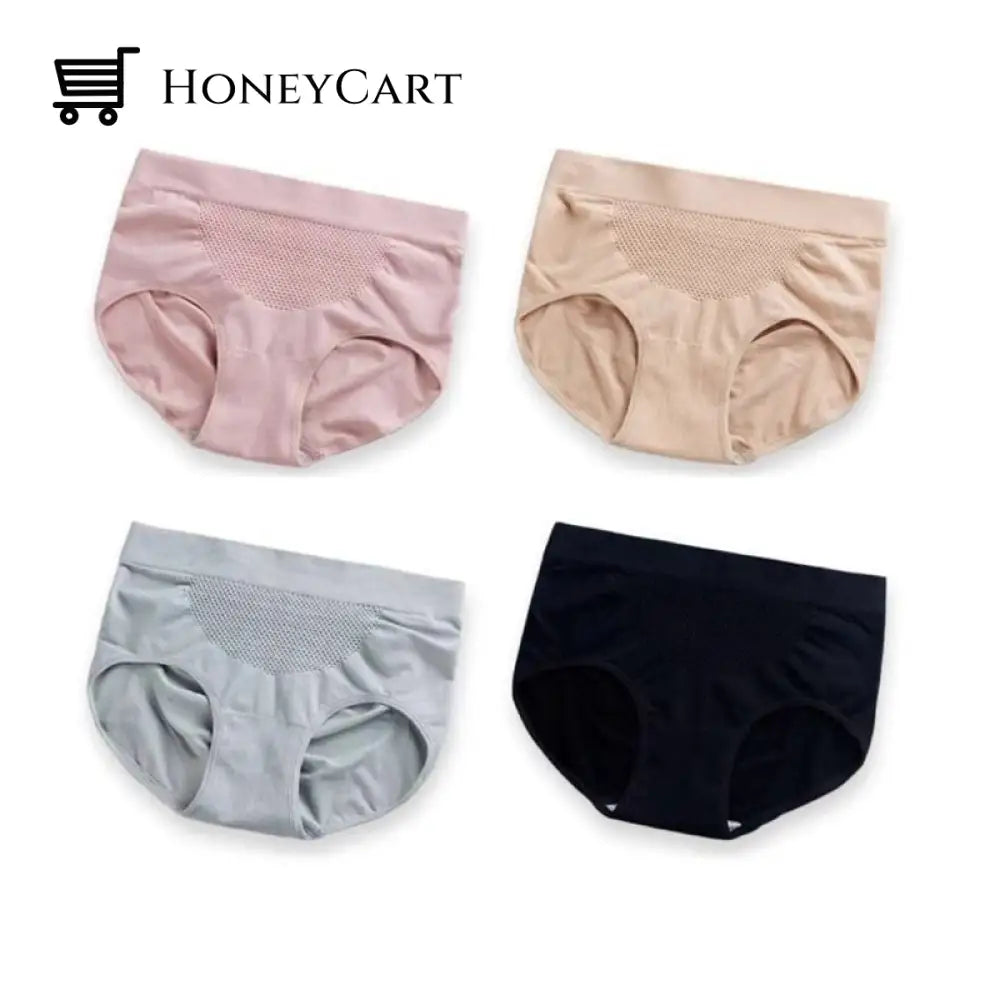 Womens Breathable Panties With Honeycomb Structure