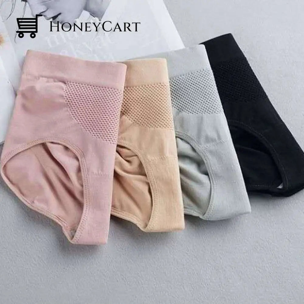 Womens Breathable Panties With Honeycomb Structure