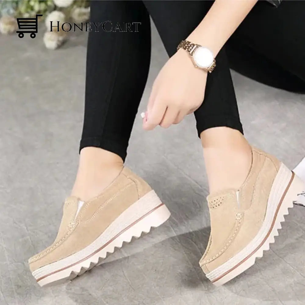 Womens Flat With Platform Shoes