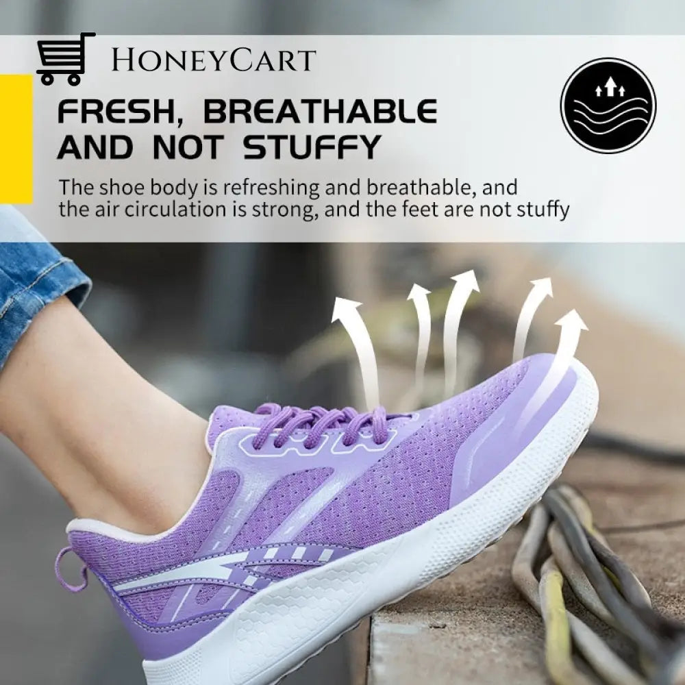 Womens Indestructible Steel Toe Cap Safety Sneaker