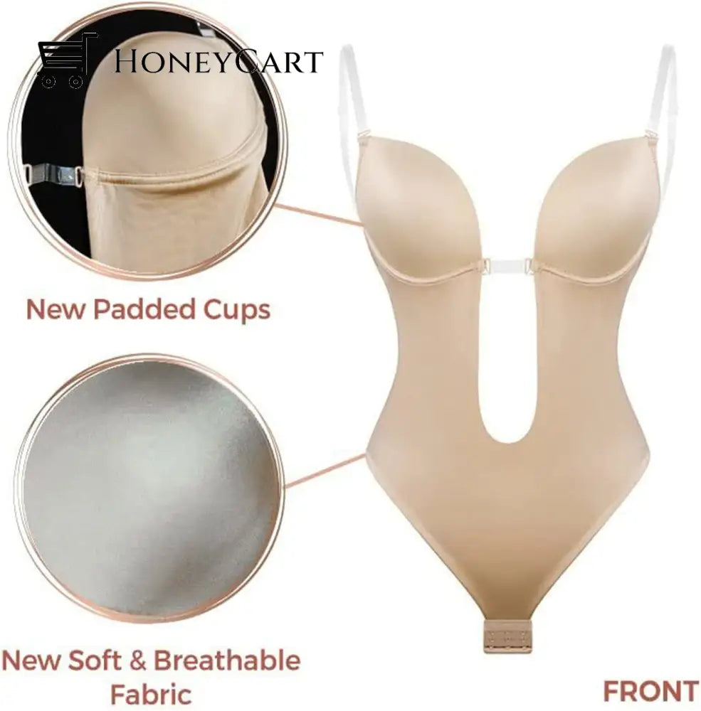 Womens Invishaper-Plunge Backless Bra Shaper Fp-Bra