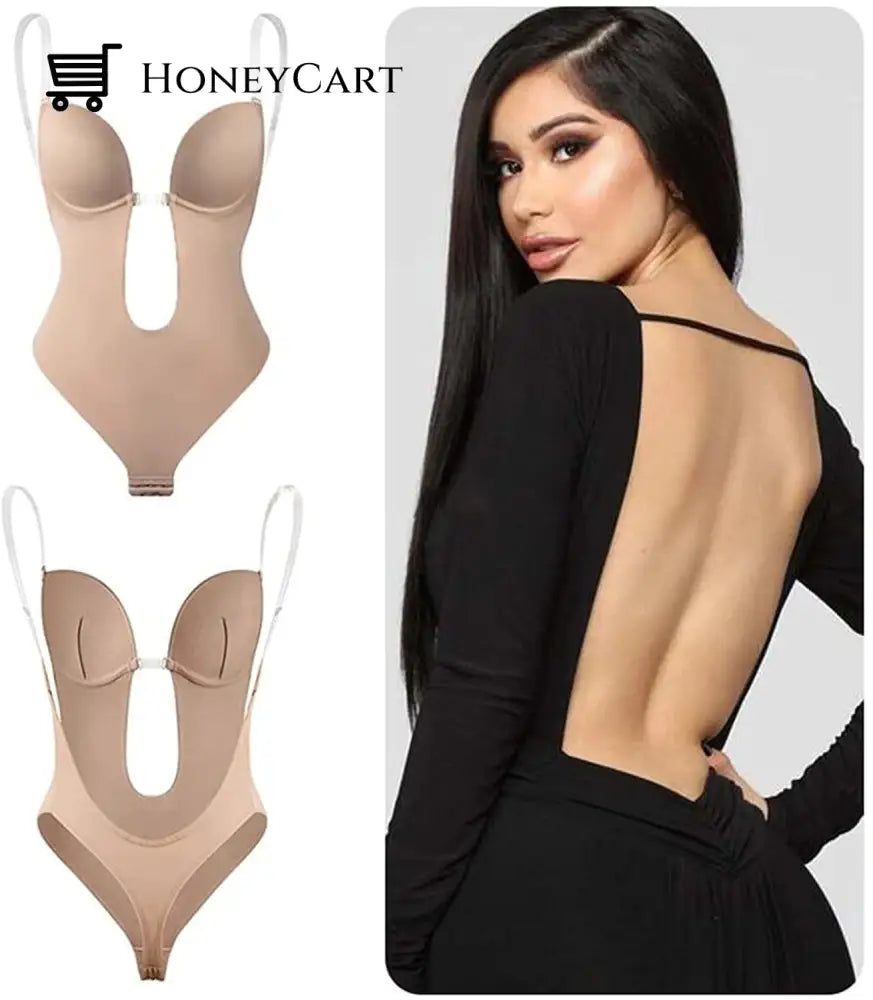 Womens Invishaper-Plunge Backless Bra Shaper Fp-Bra