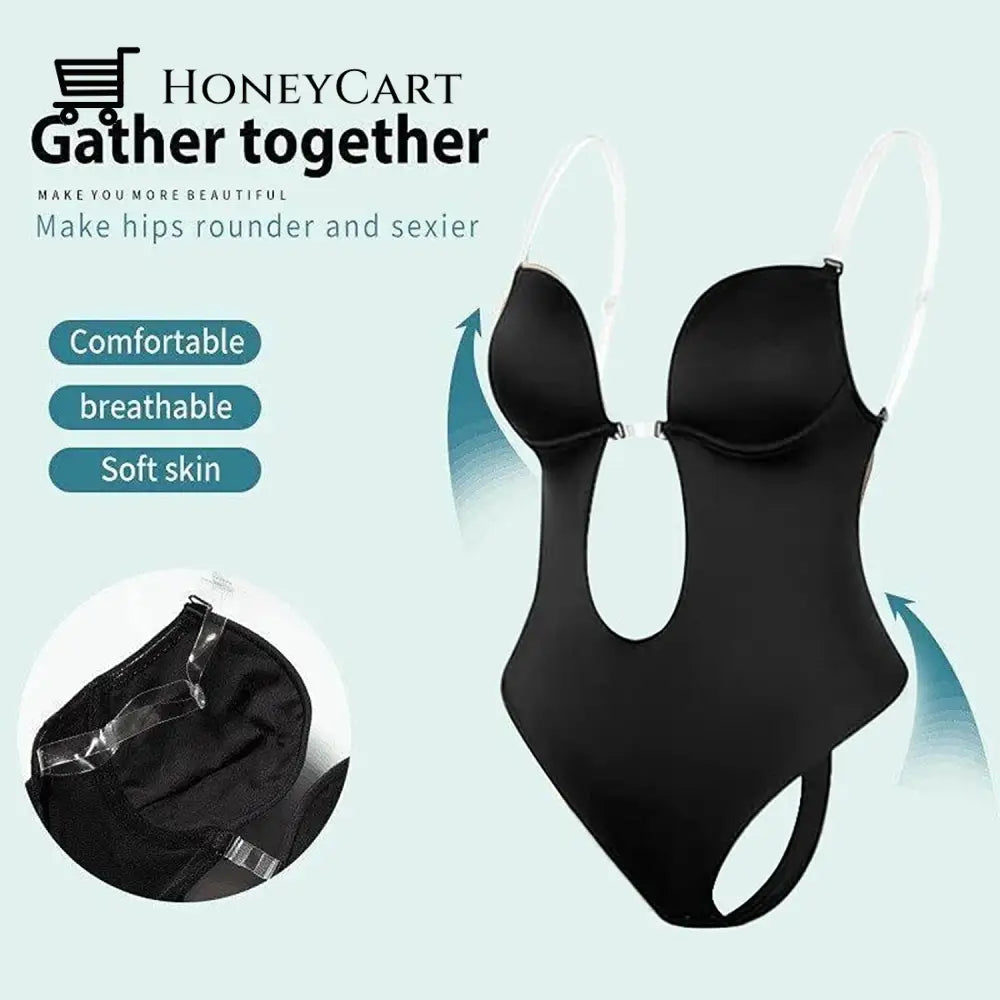 Womens Invishaper-Plunge Backless Bra Shaper Fp-Bra