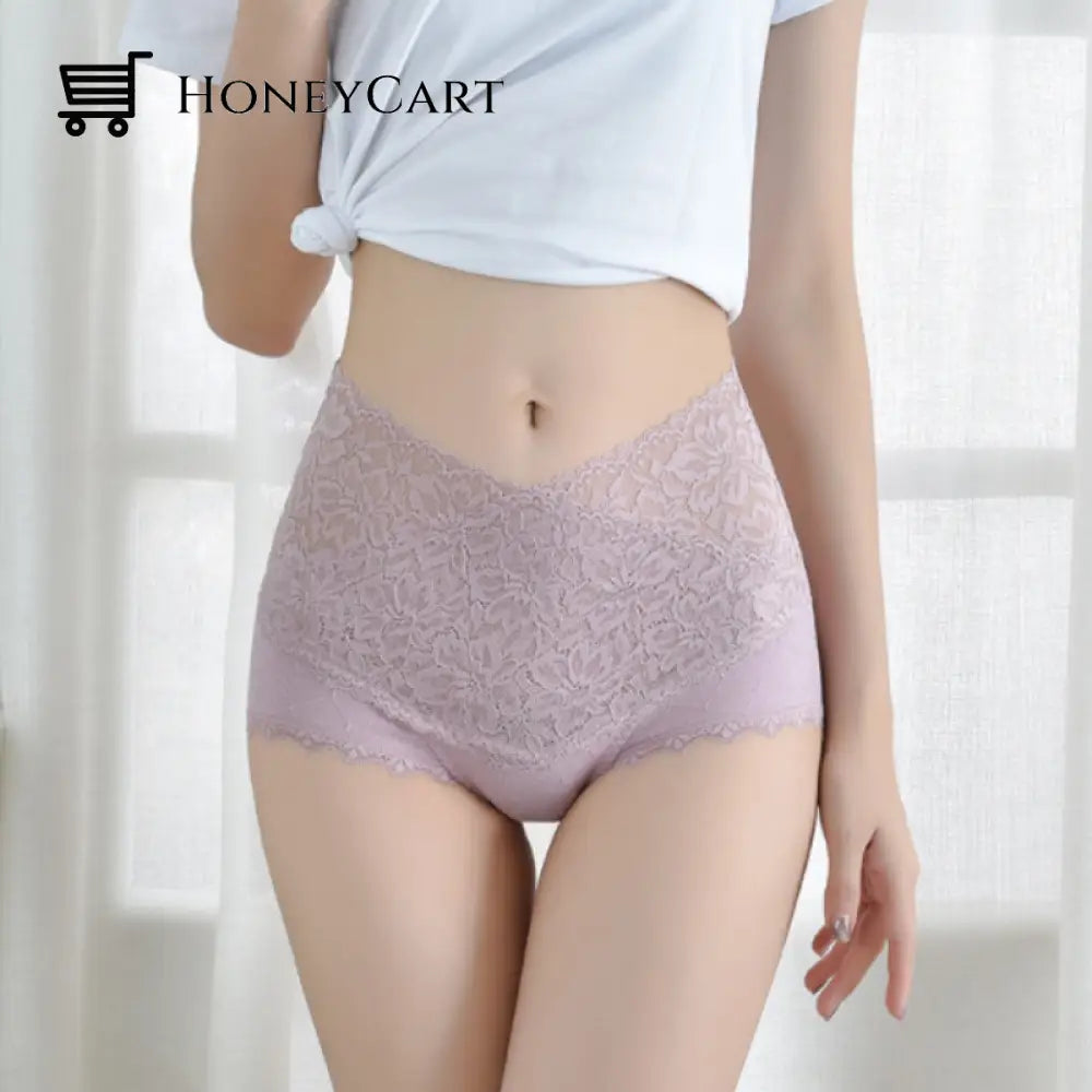 Womens Lace Panties Pink / Msuitable For Weight 40-60Kg/88-132Lb