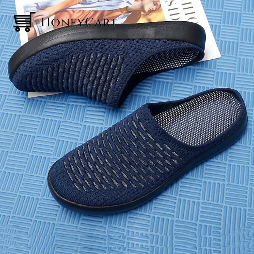 Womens Lightweight Breathable Comfy Summer Shoes Blue / 35