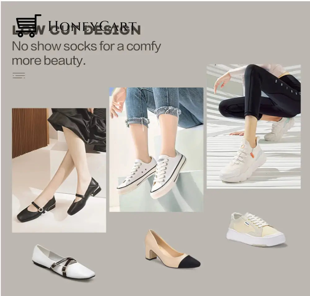 Womens No Show Socks Non Slip Invisible Liner Low On Boot Ballet 5/8 Pairs Amazing Lifehacks