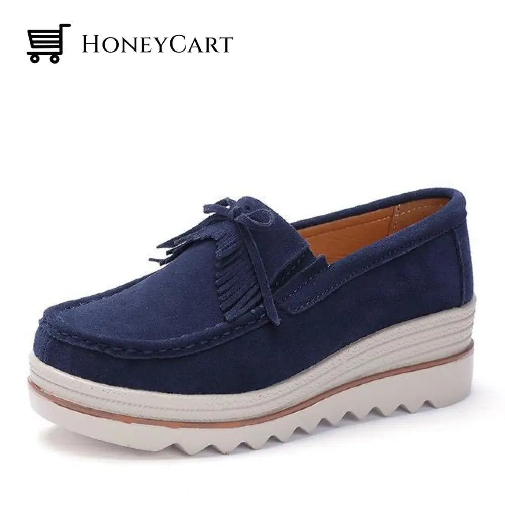 Womens Platform Shoes Blue / Uk 3 | Us 5 Eu 36