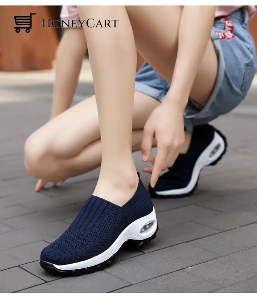 Womens Skech-Air Go-Walk Air Cushion Trainers