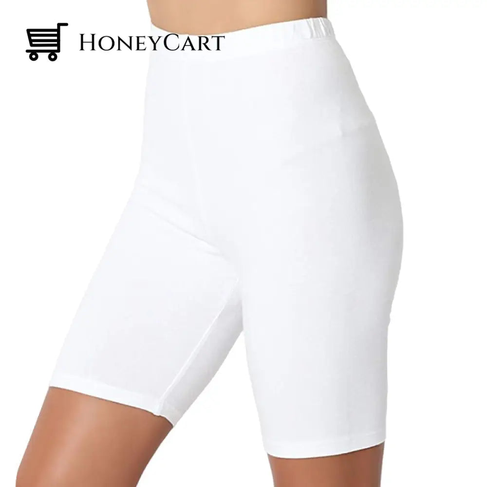 Womens Solid Color Fat Five-Point Yoga Sports And Leisure Pants