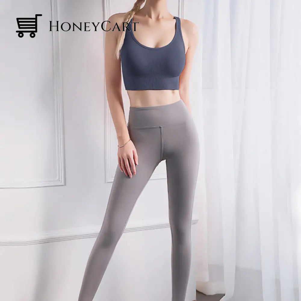 Womens Solid Color Sports Bra