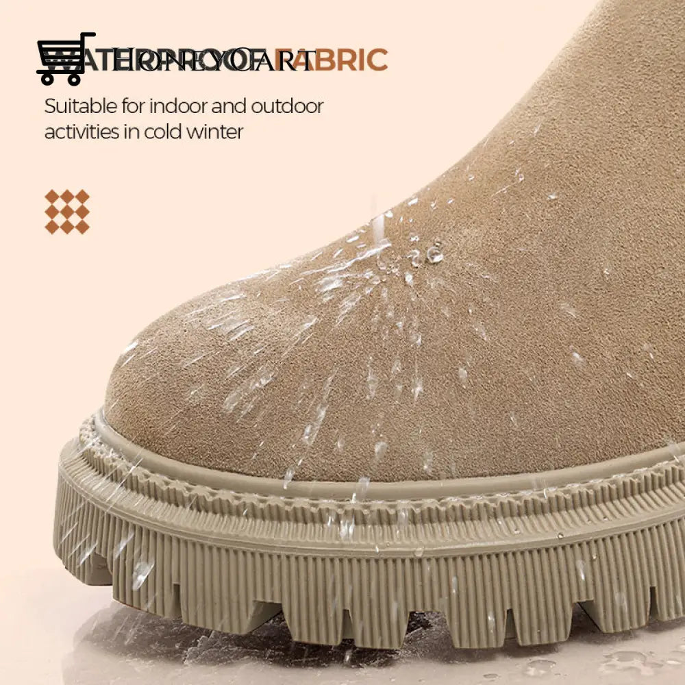 Womens Warm Fur Lined Winter Snow Boots Shoes