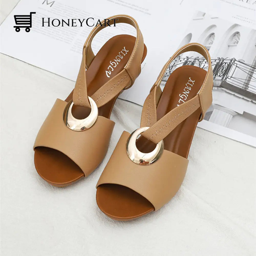Womens Wedge Mules Platform Slides Slip On High Heel Dress Sandals Myx-Shoes