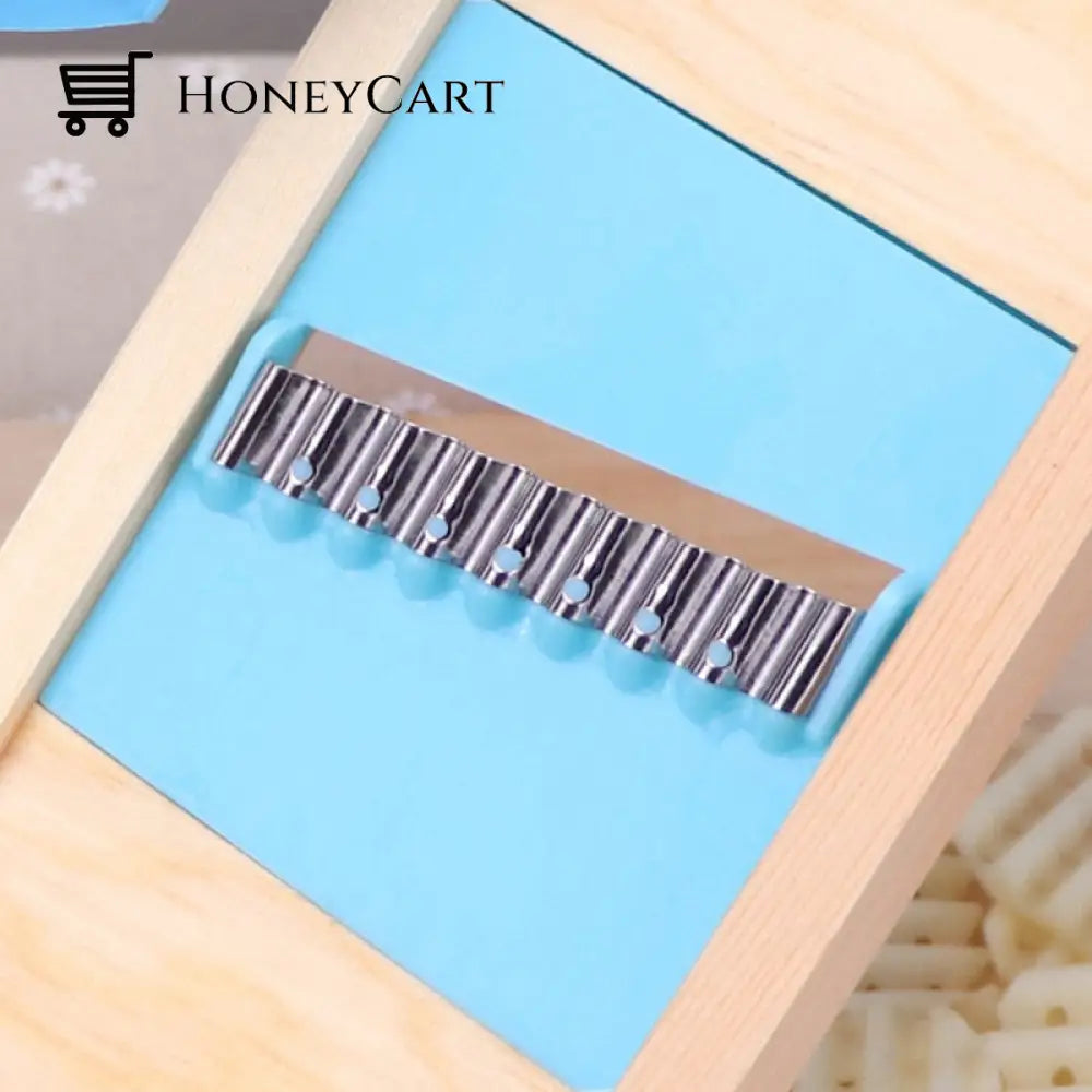 Wooden Potato Grid Slicer Vegetable Grater