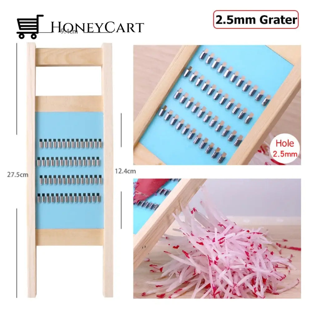 Wooden Potato Grid Slicer Vegetable Grater B