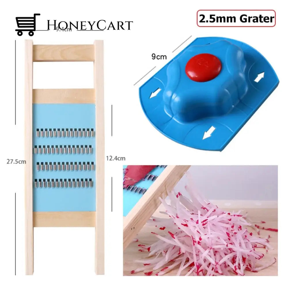 Wooden Potato Grid Slicer Vegetable Grater B Set