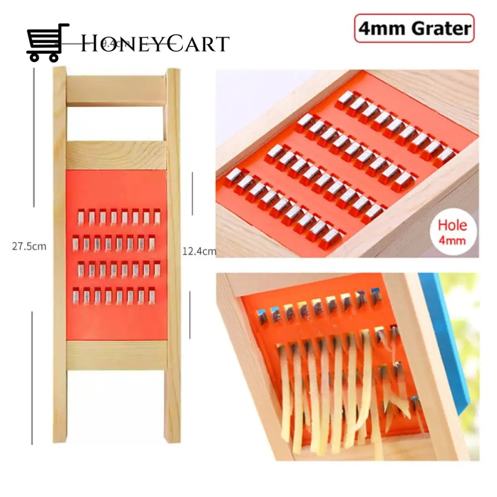 Wooden Potato Grid Slicer Vegetable Grater C