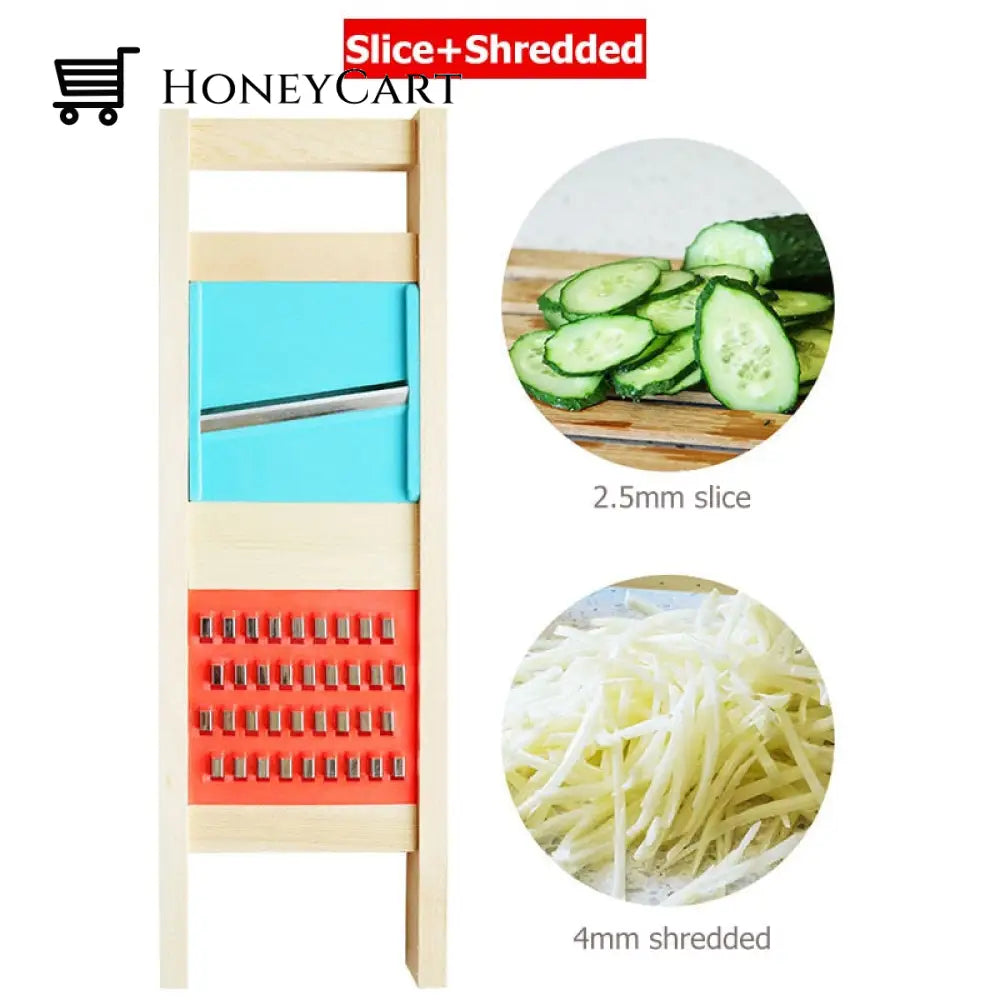 Wooden Potato Grid Slicer Vegetable Grater G