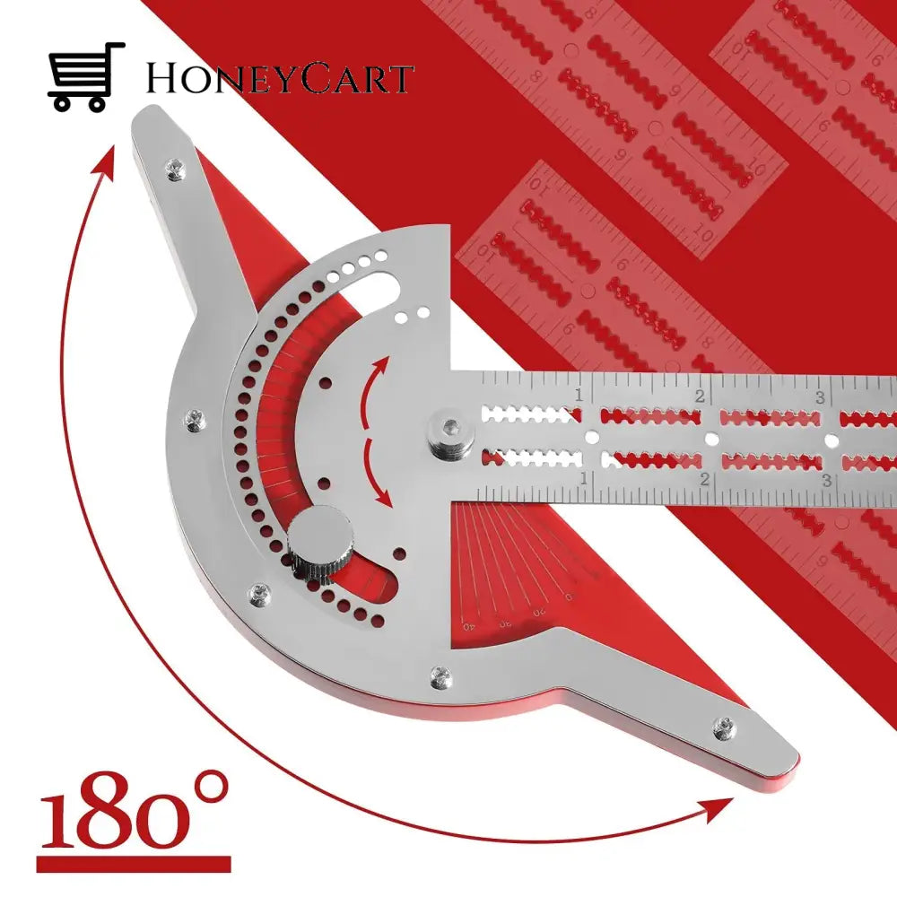 Ultra Precision Marking Ruler Square T Type Woodworking Scriber Measuring Tool - Bobsfeeder.com