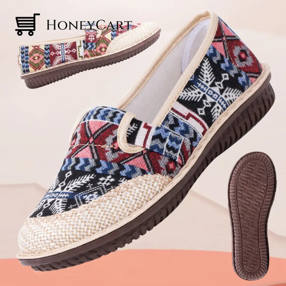 Wrapped Head Breathable Linen Slippers