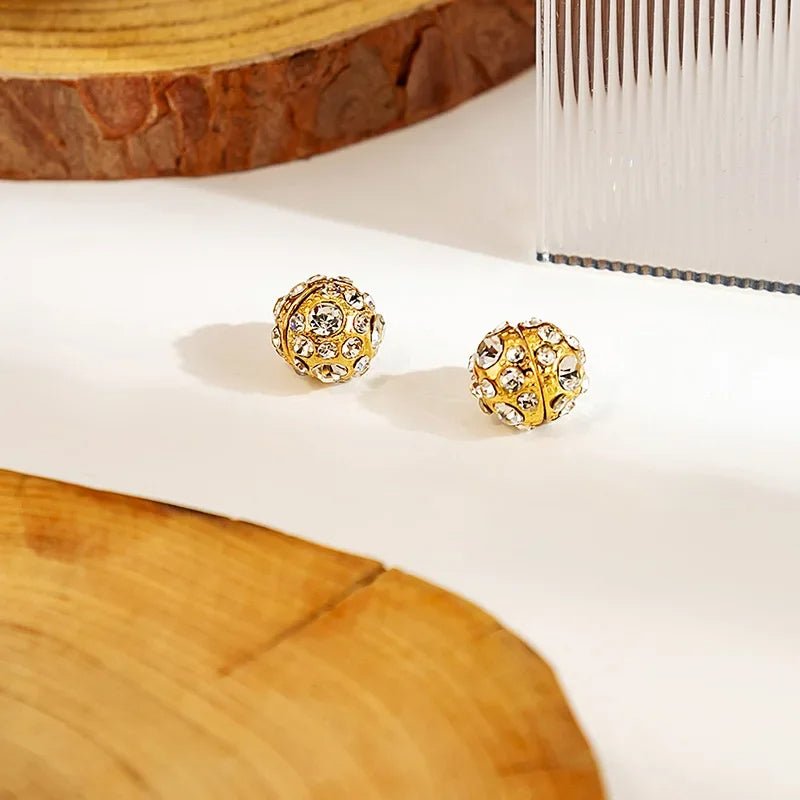Zircon Crystal Weight Loss Magnetic Earrings
