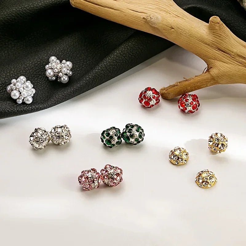 Zircon Crystal Weight Loss Magnetic Earrings