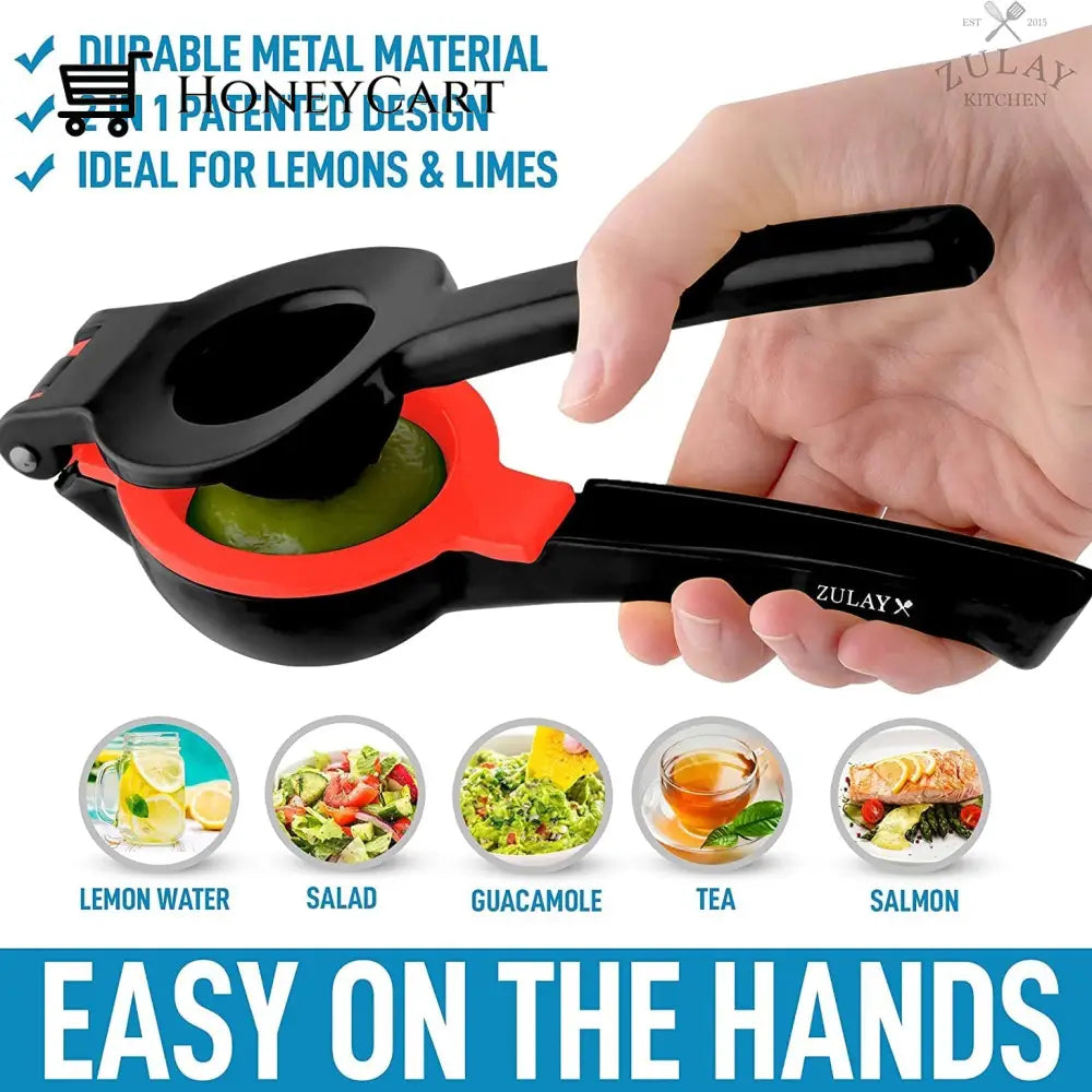 Zulay Metal 2-In-1 Lemon Lime Squeezer Kitchen Tools & Gadgets
