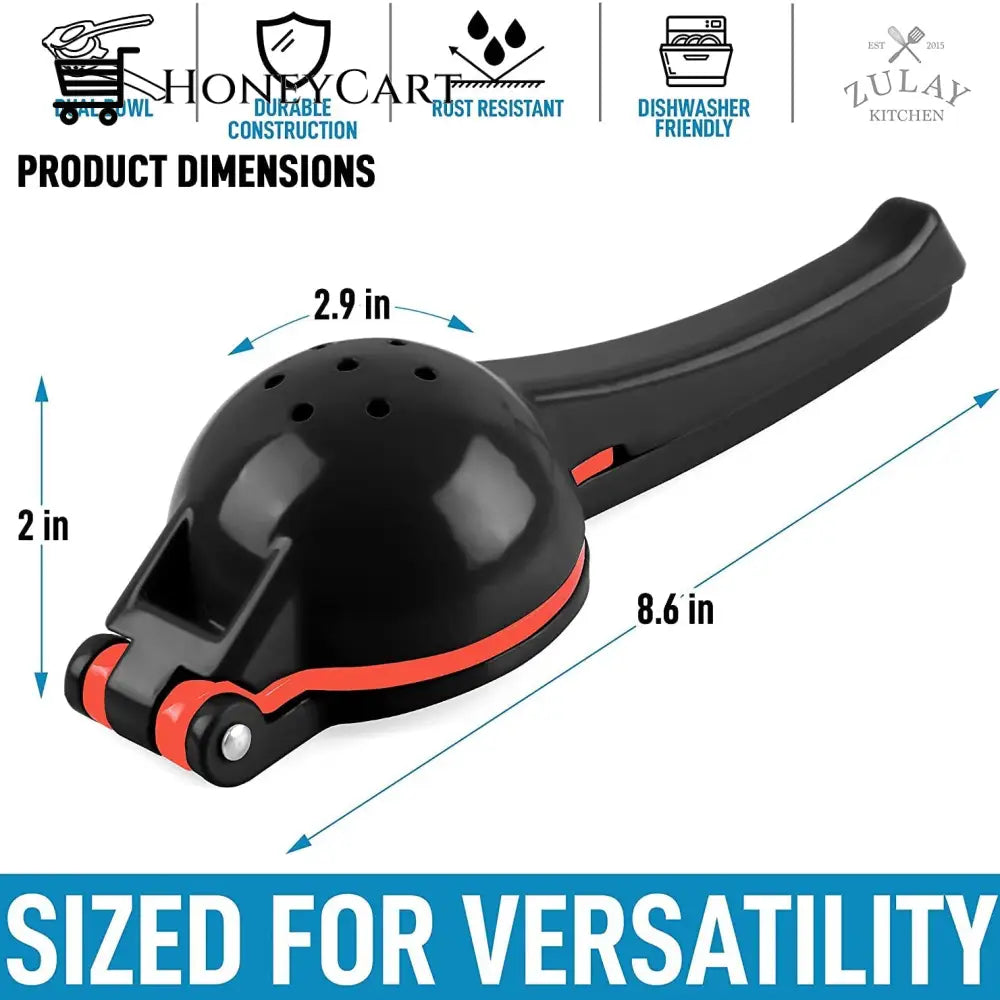 Zulay Metal 2-In-1 Lemon Lime Squeezer Kitchen Tools & Gadgets