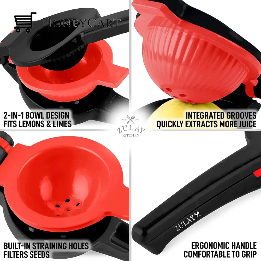 Zulay Metal 2-In-1 Lemon Lime Squeezer Kitchen Tools & Gadgets