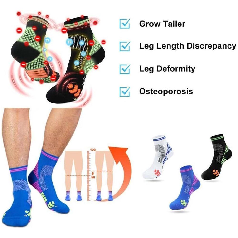 2023 Far Infrared Schorl Titanium Ion Heightening Booster Socks