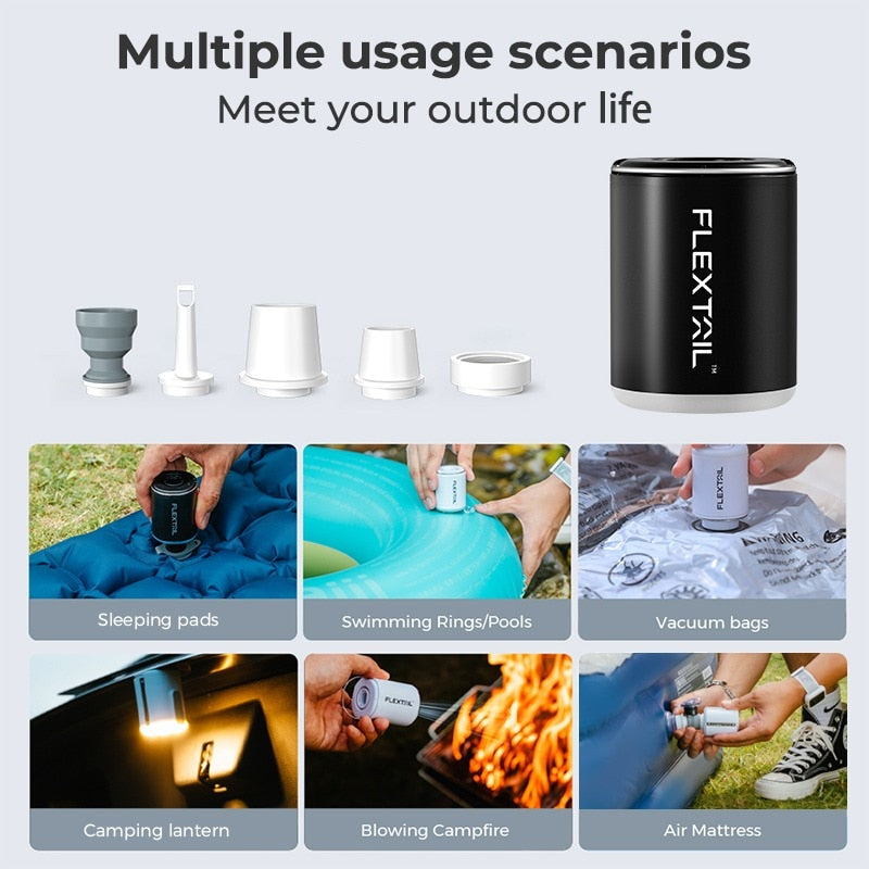 TINY PUMP 2X - Ultimate 3-in-1 Outdoor Pump with Camping Lamp