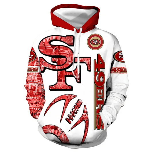 San Francisco 49ers 2024 New 3D Graphic Jogging Hoodie