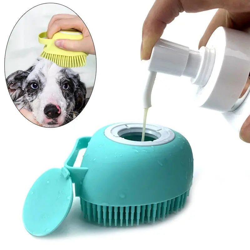 Soft Silicone Pet Bath Brush Grooming Massage Gloves for Dogs and Cats