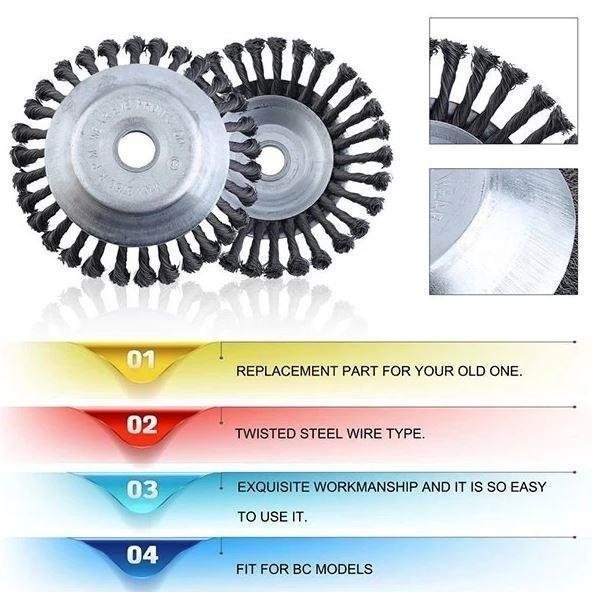 Unbreakable Lawn Mower Wire Blade Head