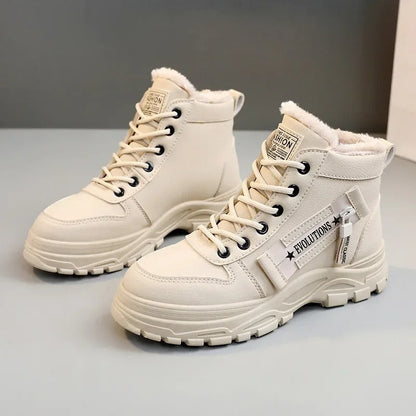 Cozy Waterproof Winter High Top Boots For Woman