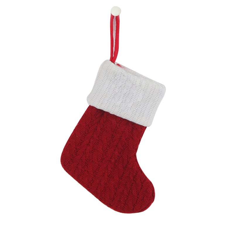 Christmas Letter Knit Stocking