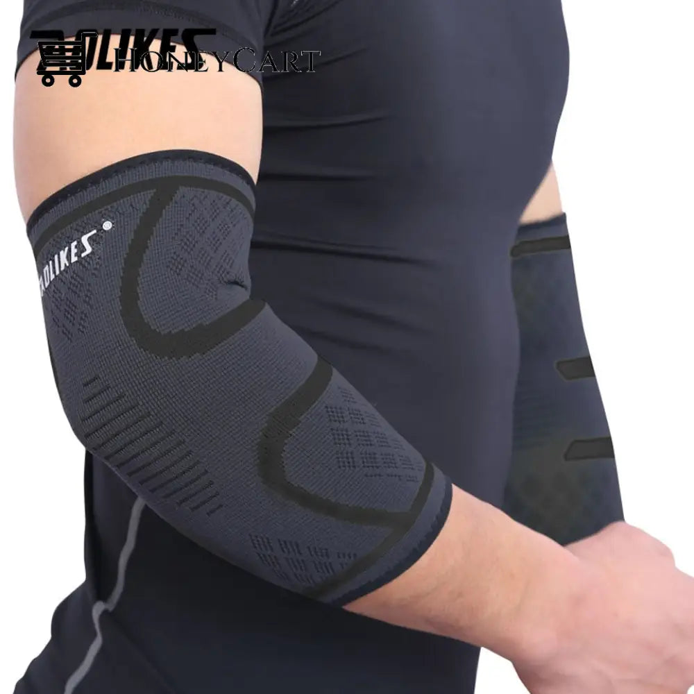 1 Piece Breathable Elbow Support Basketball Football Sports Safety Black / L Sport Cj