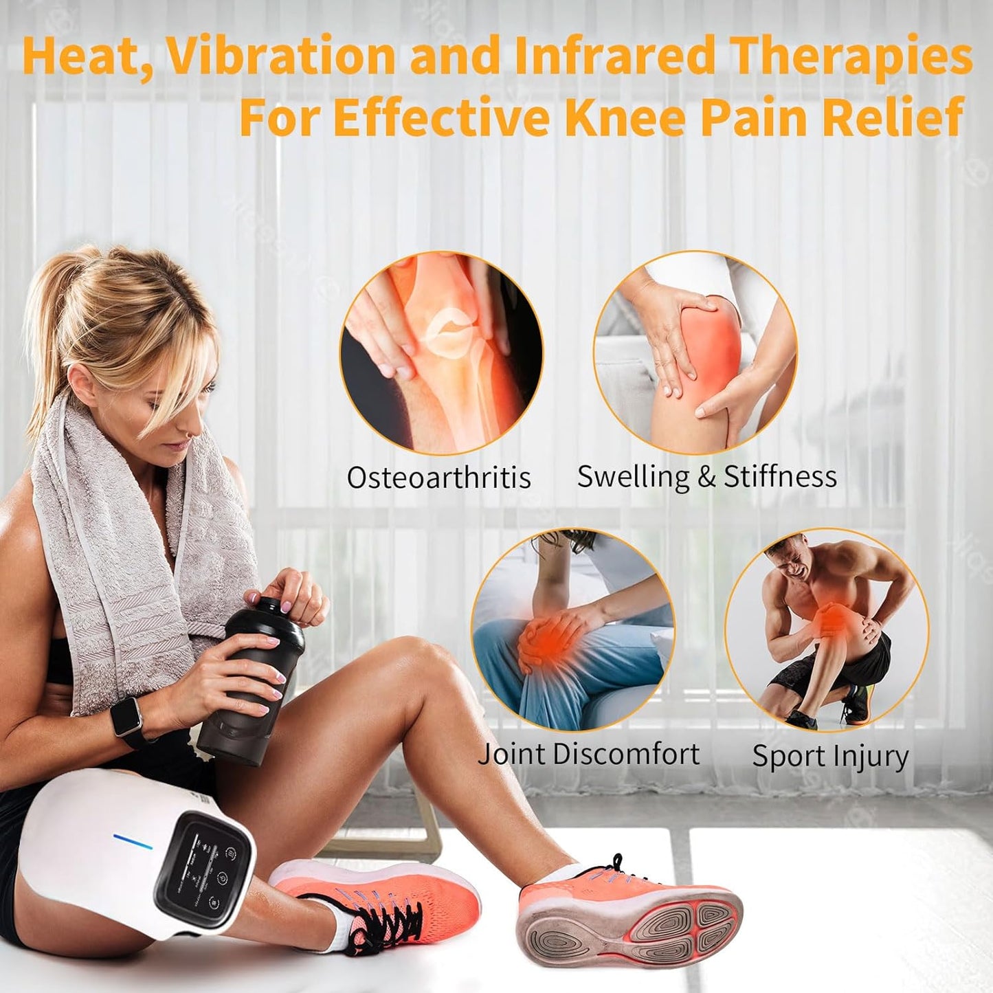 Treatmedy Knee Massager Natural Knee Pain Relief Device