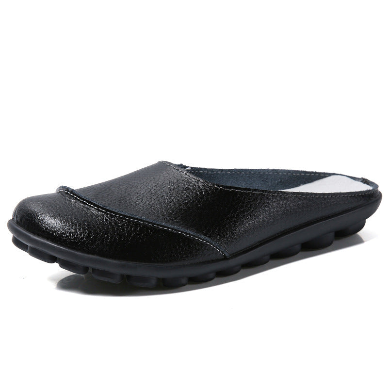 Perpetua Orthopedic Leather Flat Shoes with Soft Soles