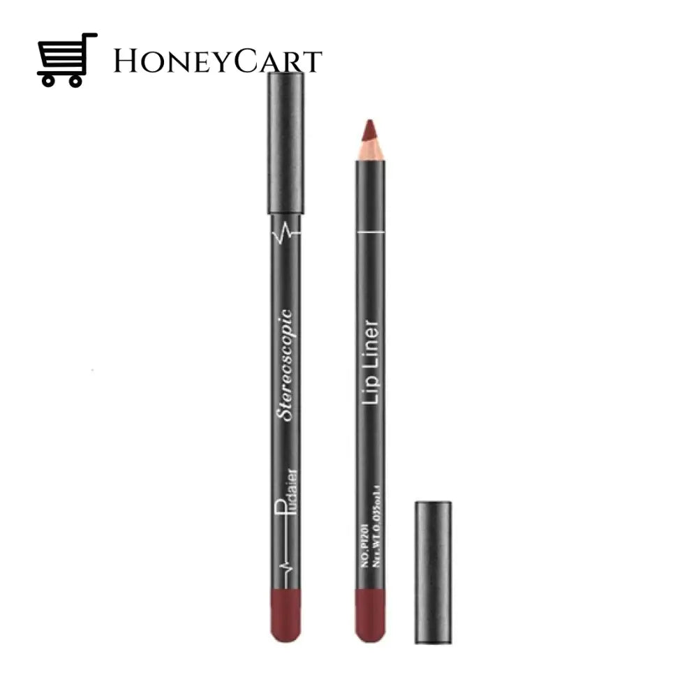 12 Colors Lip Liner Pencil Waterproof Non Marking Lipstick