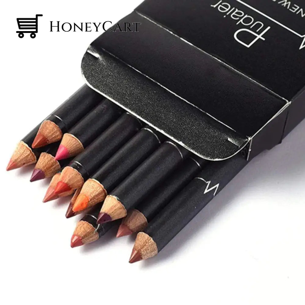 12 Colors Lip Liner Pencil Waterproof Non Marking Lipstick