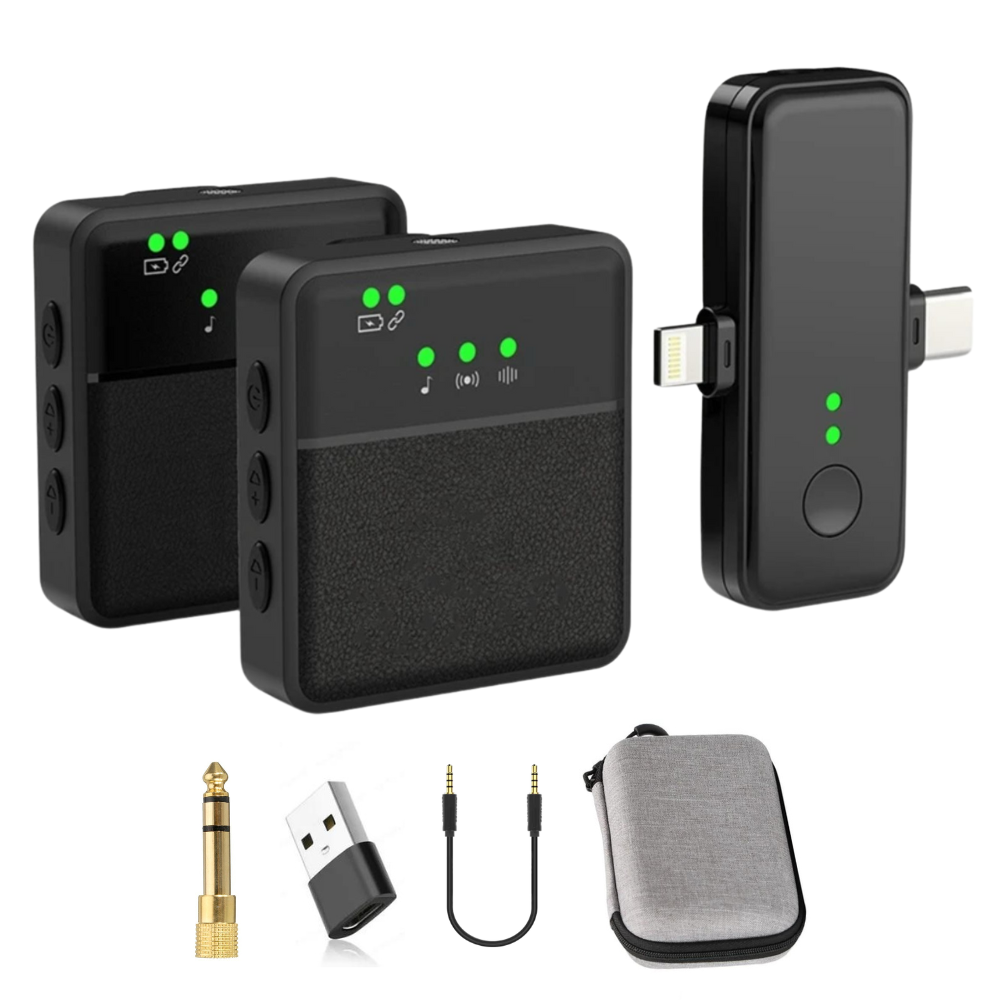 Wireless Bluetooth Lavalier Lapel Microphone