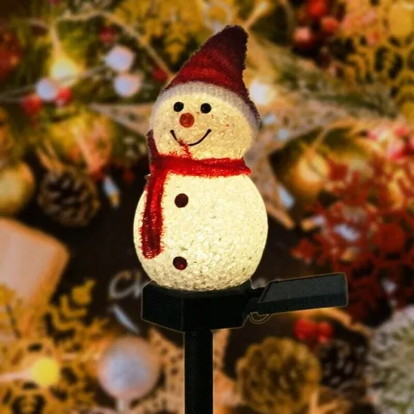 Waterproof Solar Snowman Lamp