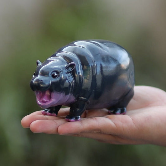 🥰Moo Deng Baby Pygmy Hippo Collectible💝