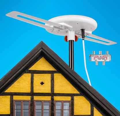 150 Miles Amplified Outdoor Long Range Omni Directional Digital HD TV Antenna