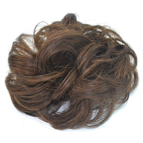 Women's Messy Wavy Hair Bun Extension Elastic Hair Tie Hairpiece Wig Hair Ring