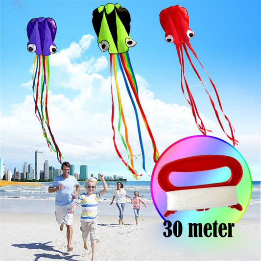 3D 4M Large Octopus Kite with Handle Line