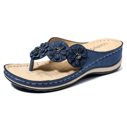 Thetis Lightweight Flowers Clip Toe Sandals