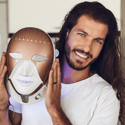 CLEOPATRA LED MASK – THE ORIGINAL #1 SPA GRADE LIGHT THERAPY MASK WITH NECK COVERAGE (NOW WIRELESS!)