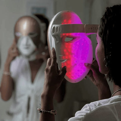 CLEOPATRA LED MASK – THE ORIGINAL #1 SPA GRADE LIGHT THERAPY MASK WITH NECK COVERAGE (NOW WIRELESS!)